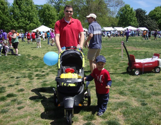 Me and Daddy at - March of Dimes walk 2010