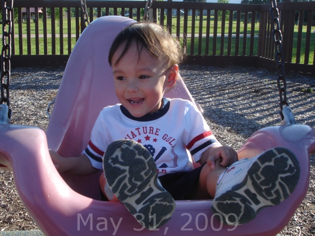 Joey at the park. May 31, 2009.